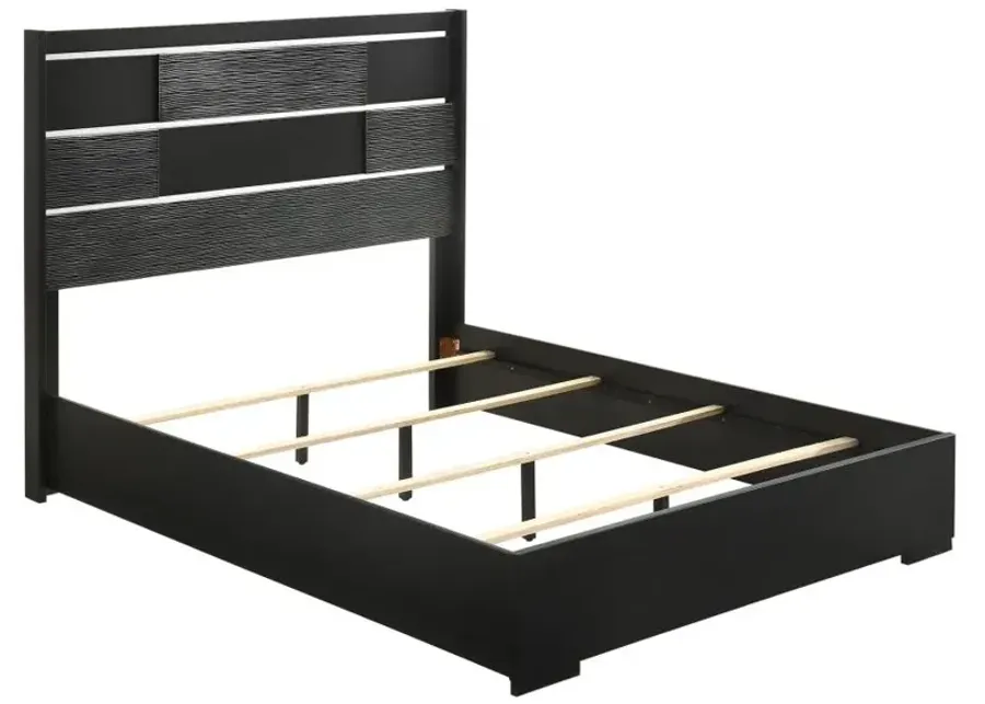 Blacktoft Queen Panel Bed Black