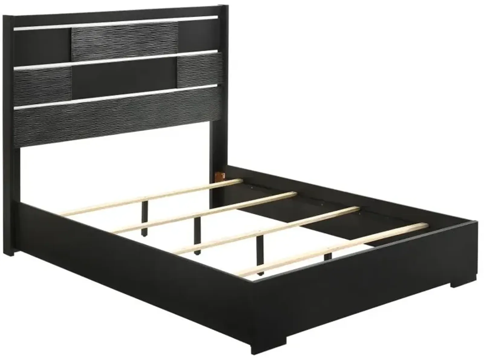 Blacktoft Queen Panel Bed Black