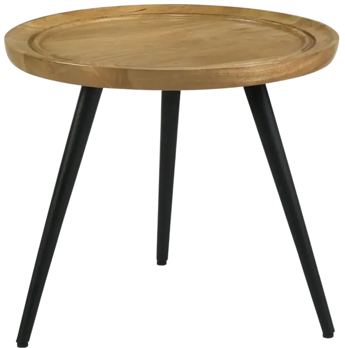 Zoe Round End Table with Trio Legs