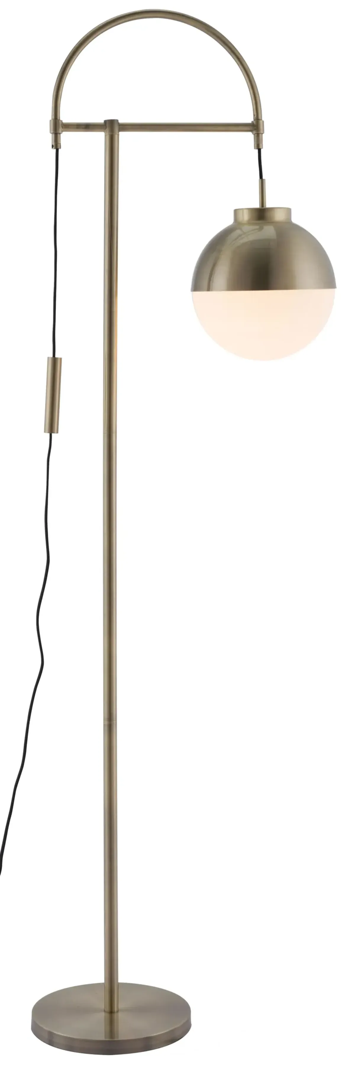 Waterloo Floor Lamp White & Bronze