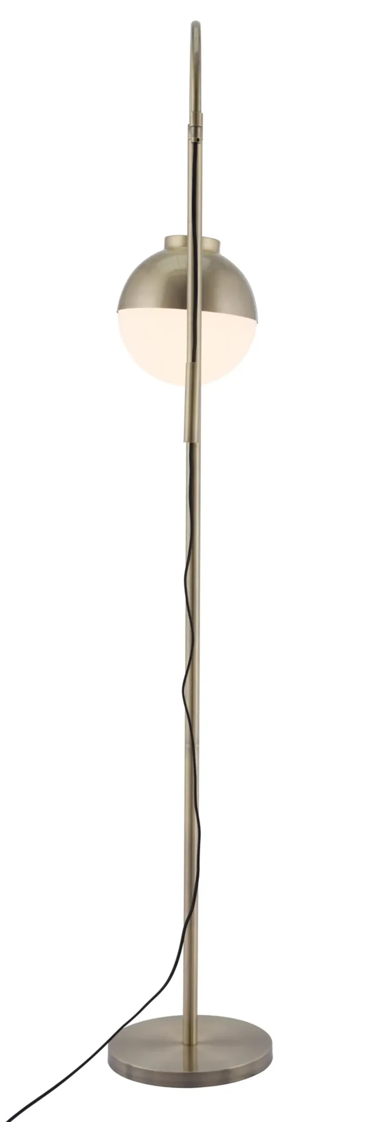 Waterloo Floor Lamp White & Bronze