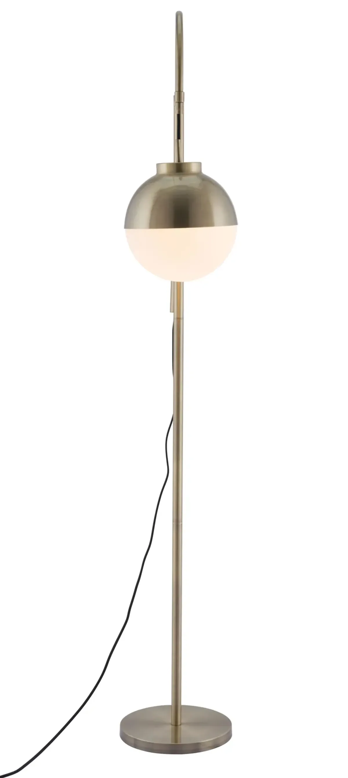 Waterloo Floor Lamp White & Bronze