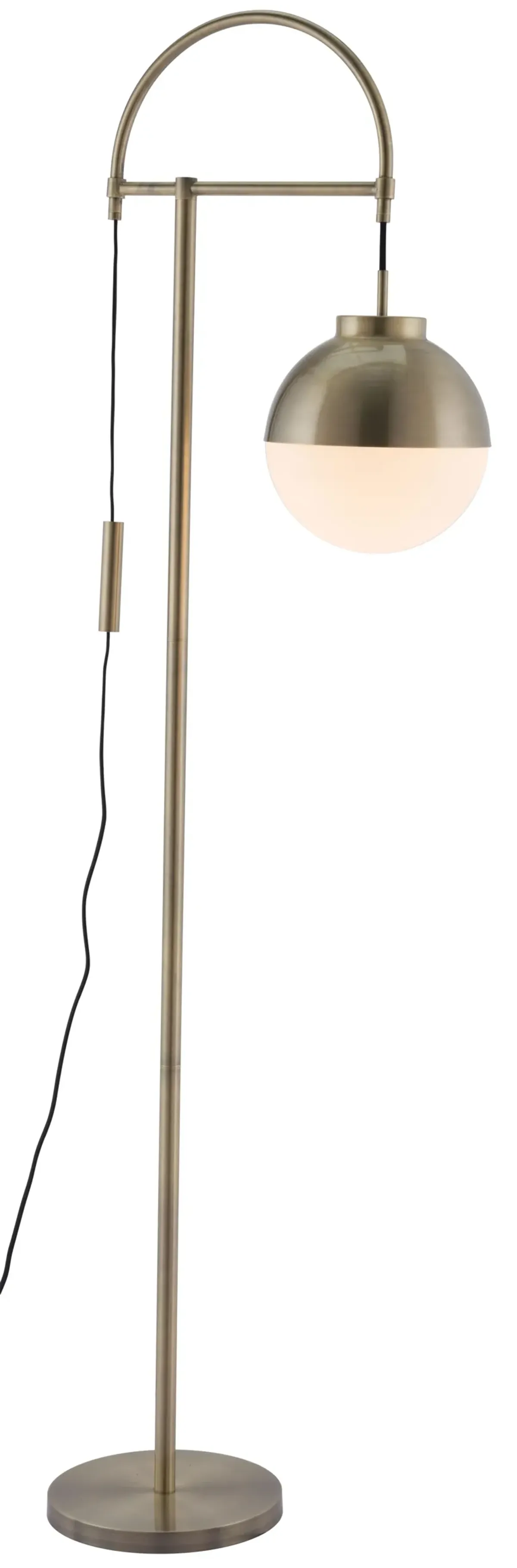 Waterloo Floor Lamp White & Bronze