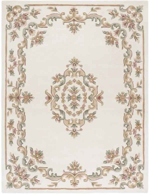 AUBUSSON Hand Tufted 4' x 6' area rug