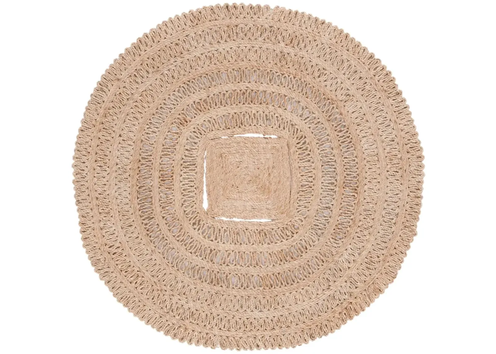 NATURAL FIBER 245 NATURAL 3' x 3' Round Round Rug