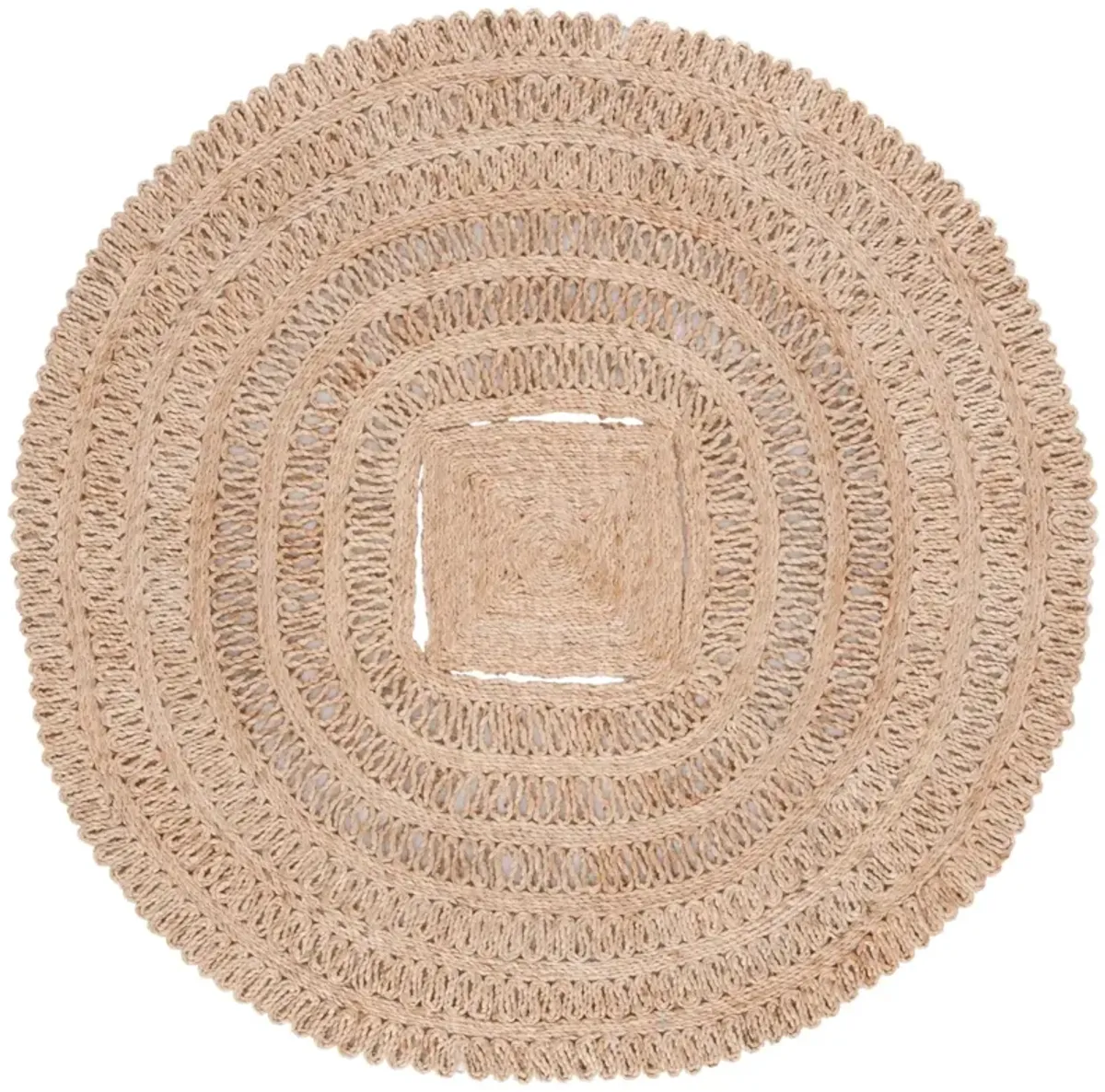 NATURAL FIBER 245 NATURAL 3' x 3' Round Round Rug