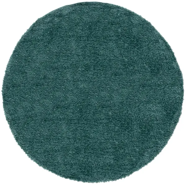 AUGUST SHAG 900 GREEN 6'-7' X 6'-7' Round Round Rug