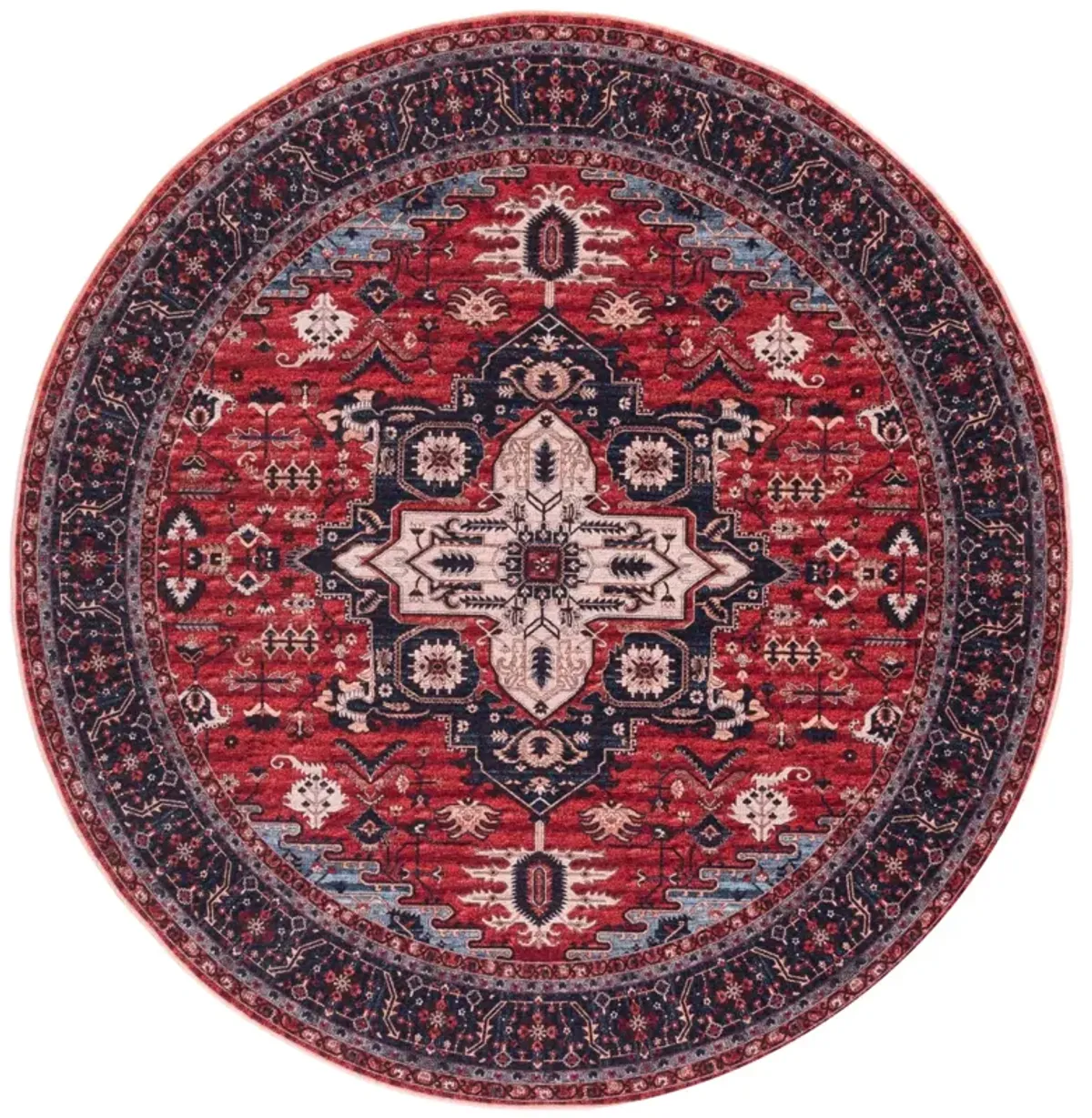 SERAPI 560 RED  5'-3' x 5'-3' Round Round Rug