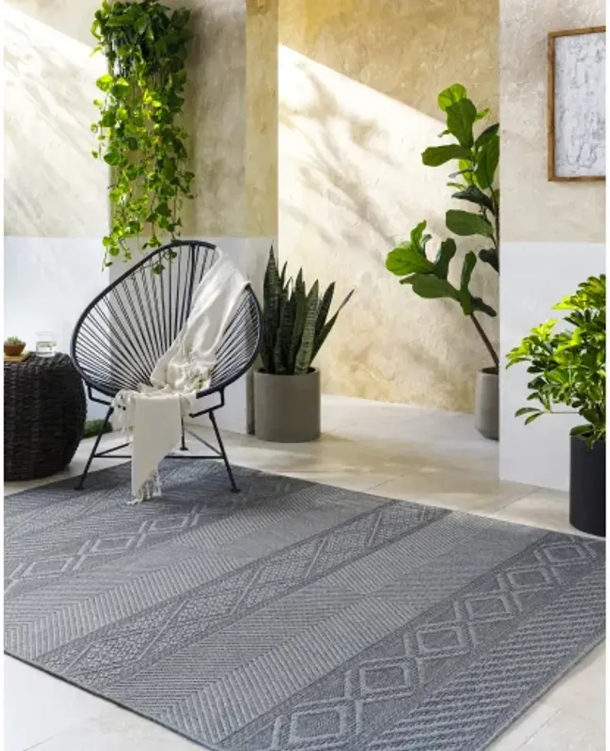 Sandra SDR-2322 7'10" x 10' Machine Woven Rug