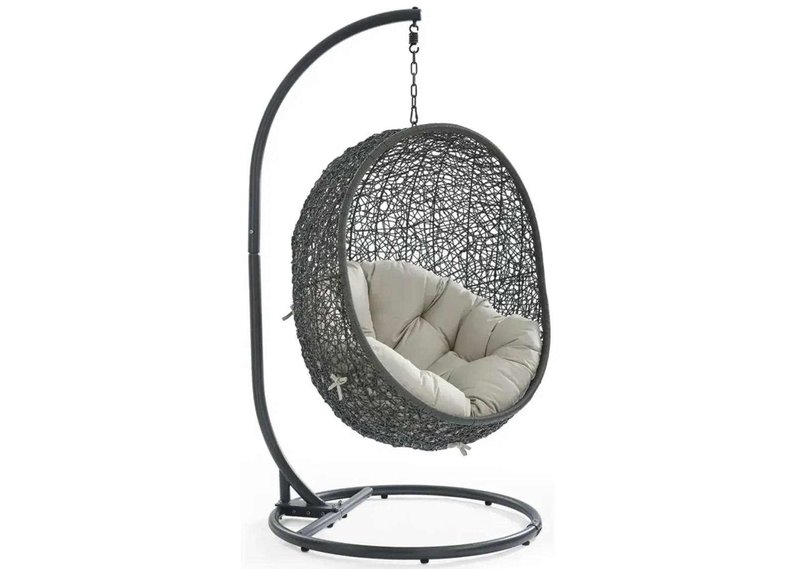 Hide Outdoor Patio Swing Chair With Stand