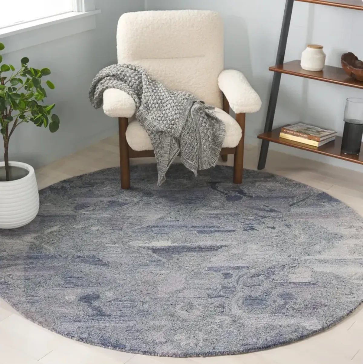 ANATOLIA 401 VIOLET  6' x 6' Round Round Rug