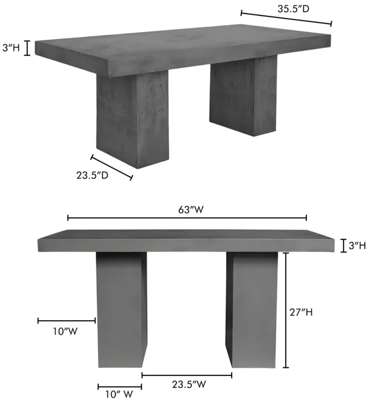 AURELIUS 2 OUTDOOR DINING TABLE