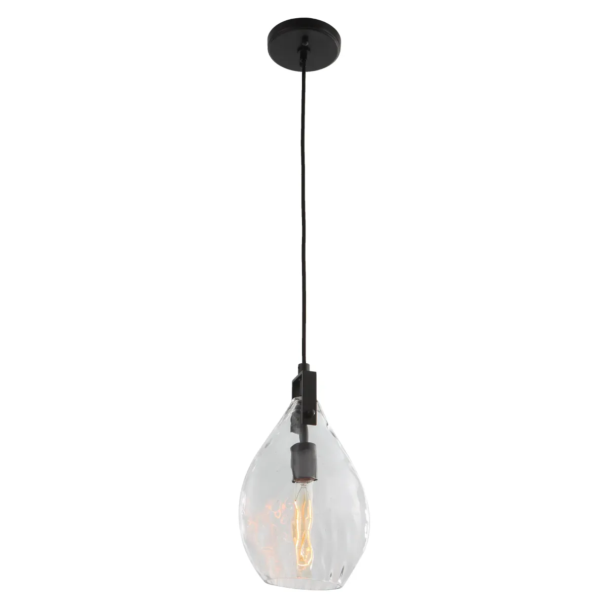 Campester 1 Light Watered Glass Mini Pendant