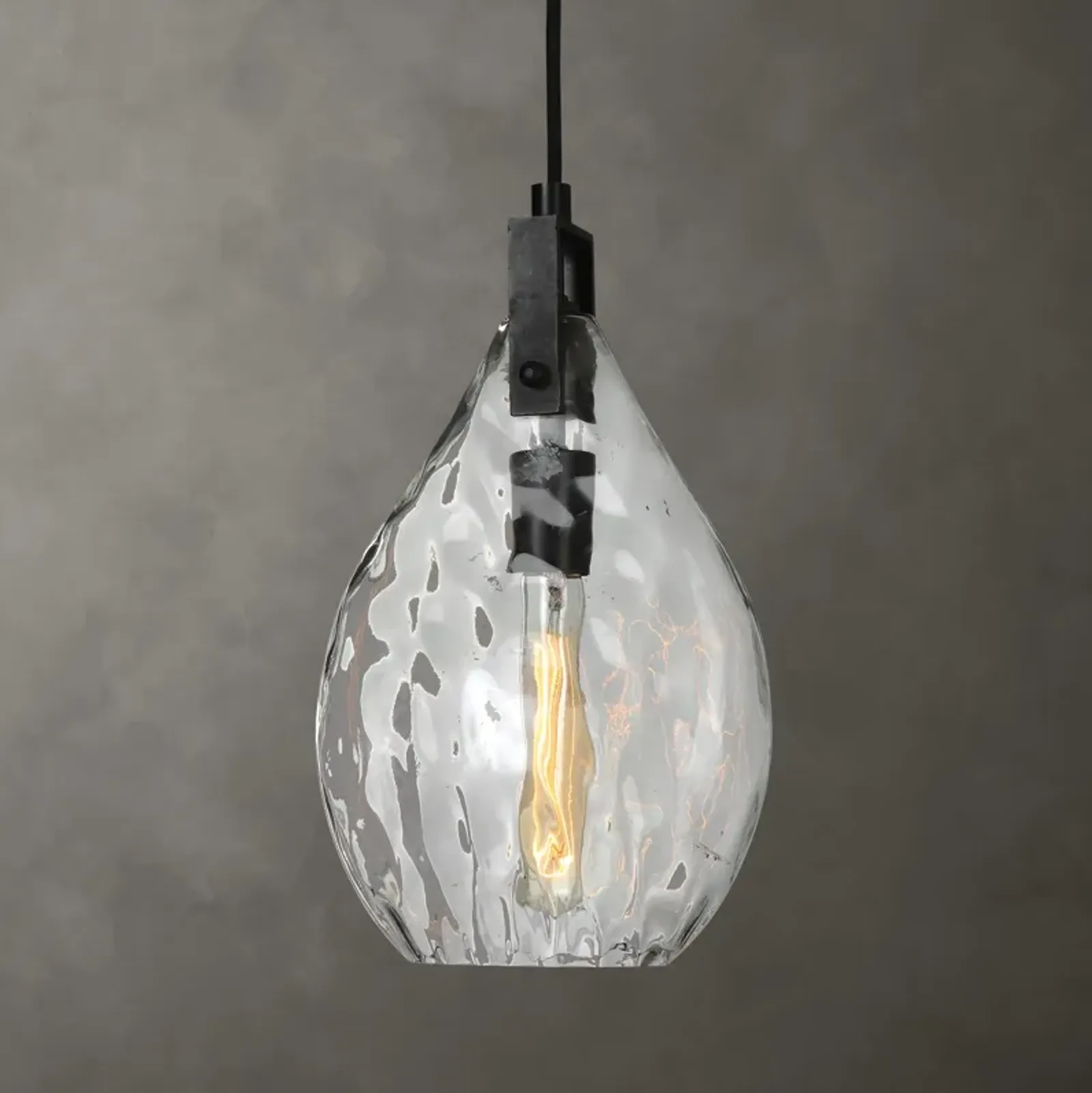 Campester 1 Light Watered Glass Mini Pendant