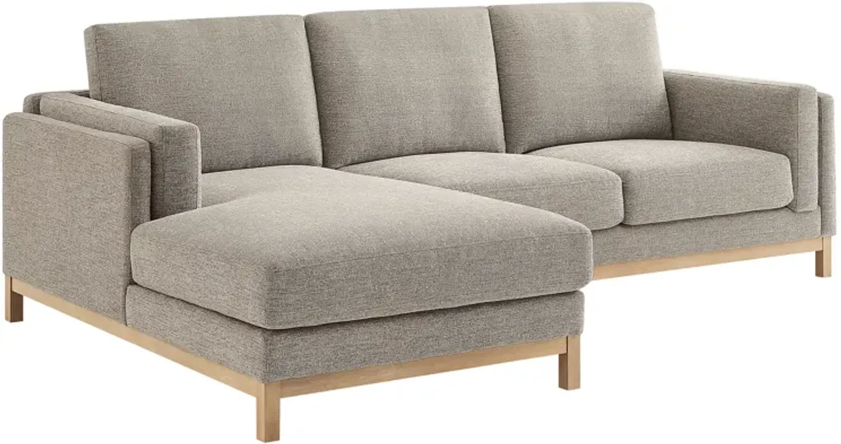 Roscoe Left-Facing Fabric Sectional Sofa with Chaise