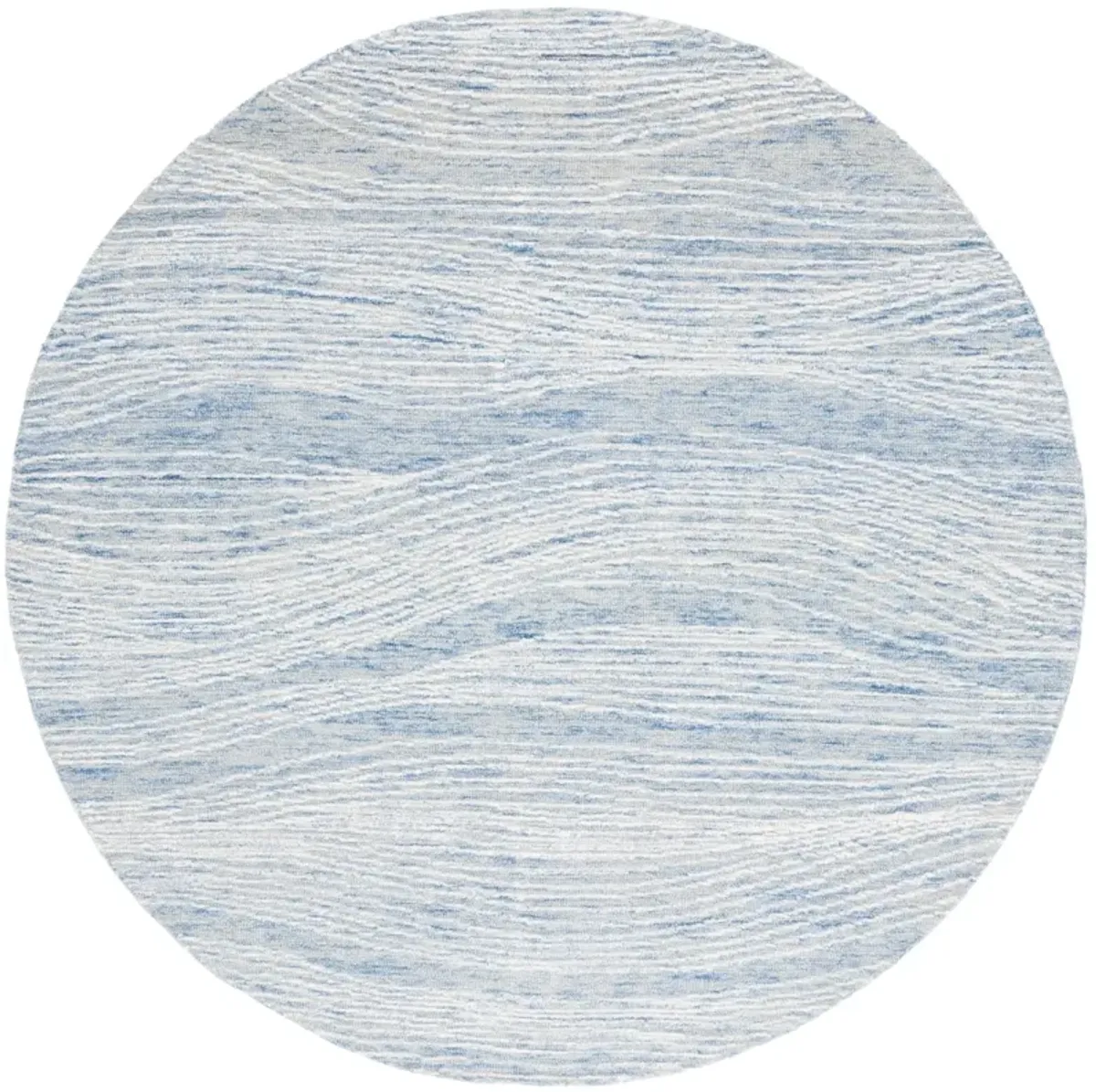 METRO 995 BLUE  8' x 8' Round Round Rug