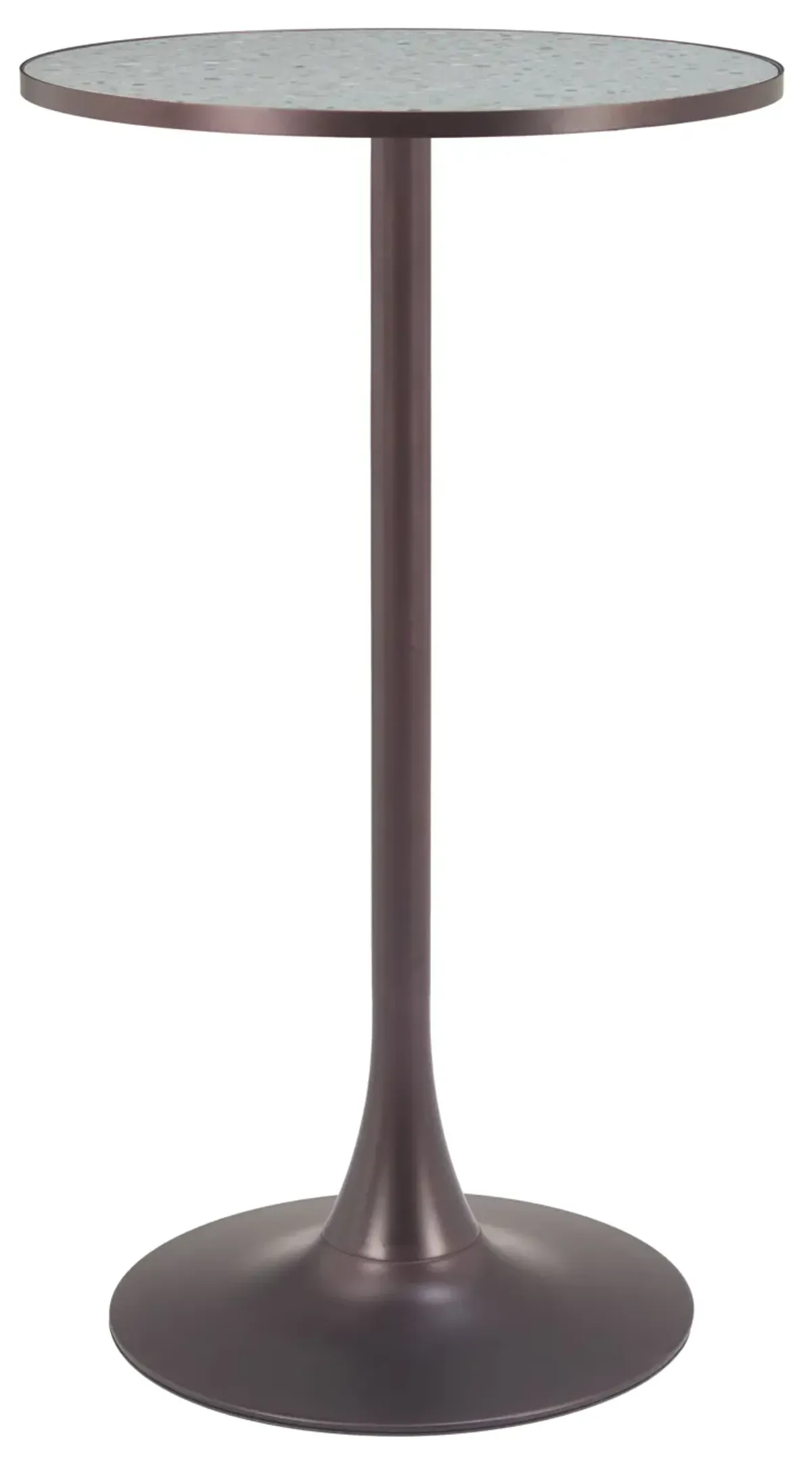 Bite Bar Table Gray & Bronze