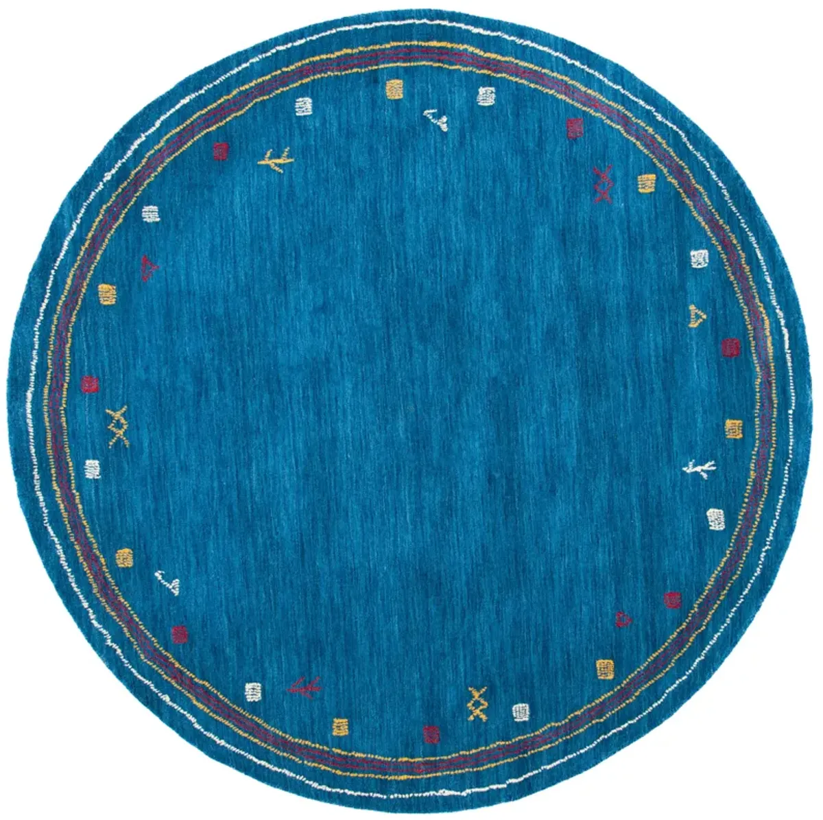 HIMALAYA Hand Loomed 8' x 8' Round area rug