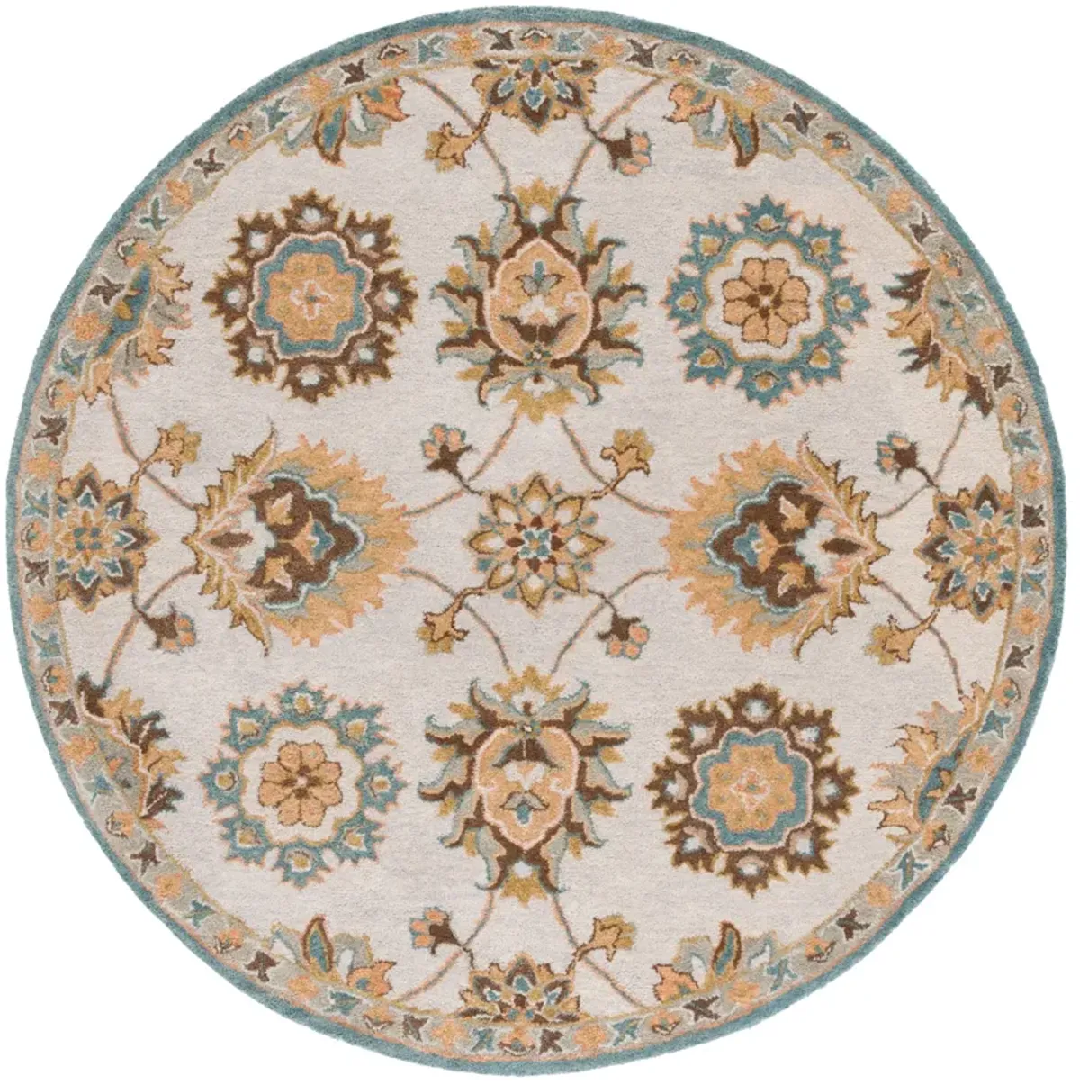 HERITAGE Hand Tufted 6' x 6' Round area rug