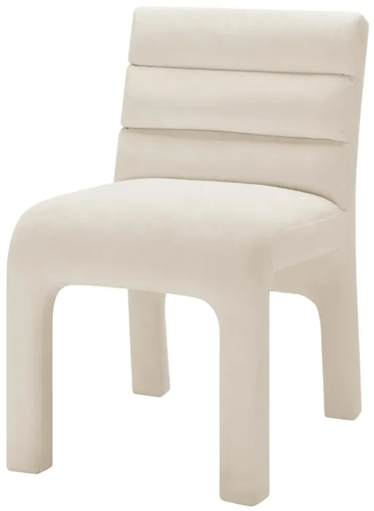 Josie Velvet Dining Side Chair, Dainty Cream  - Set of 2