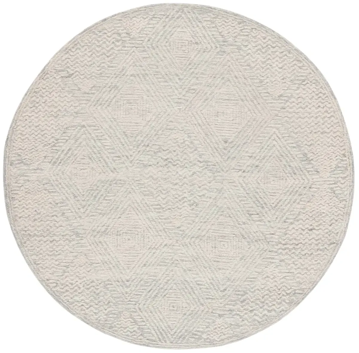 TEXTURAL Hand Tufted 6' x 6' Round area rug