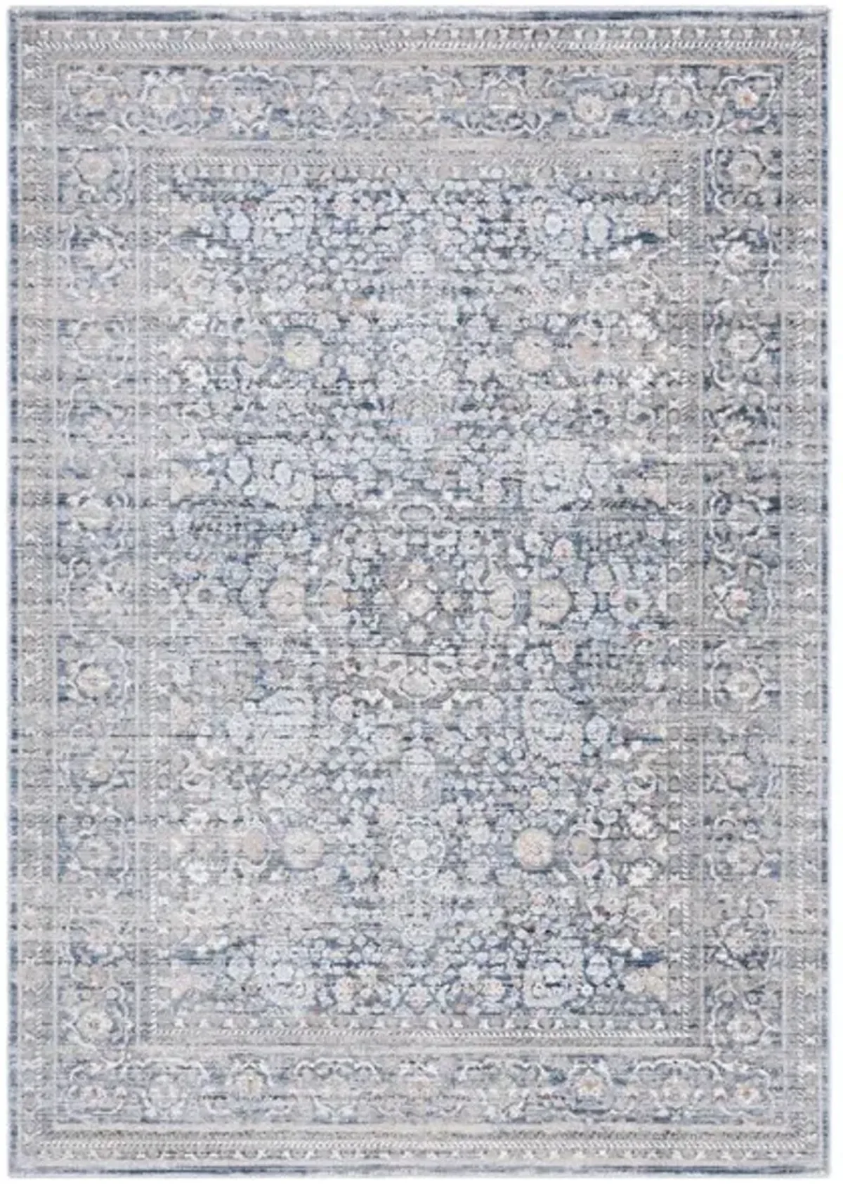 HARLOW 163 Blue 9' X 12' Large Rectangle Rug