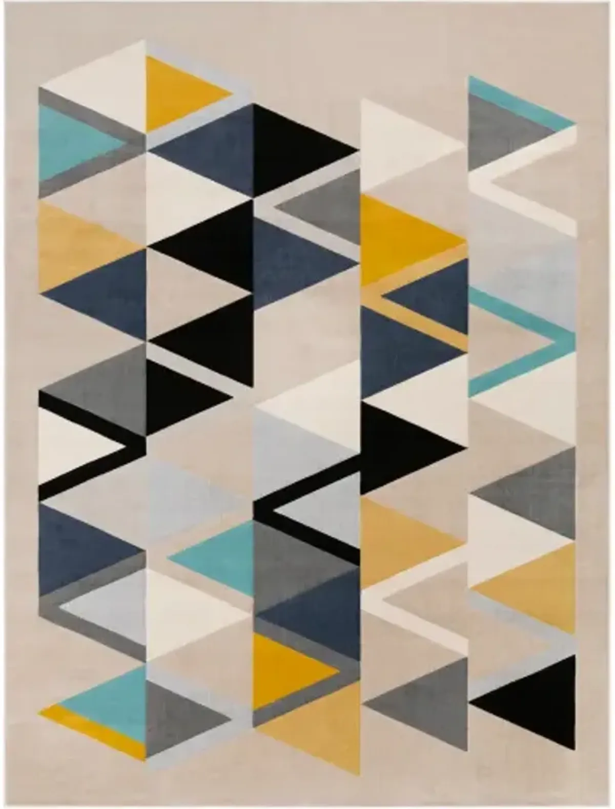 City 6'7" x 9' Rug
