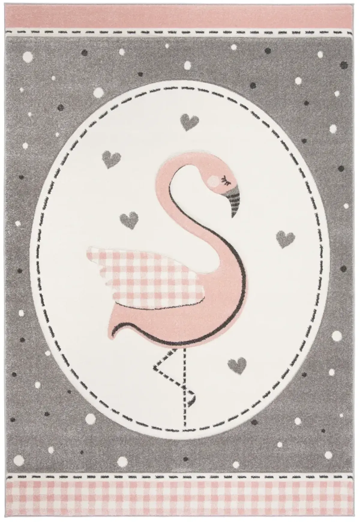 CAROUSEL KIDS 154 PINK  8' x 10' Large Rectangle Rug