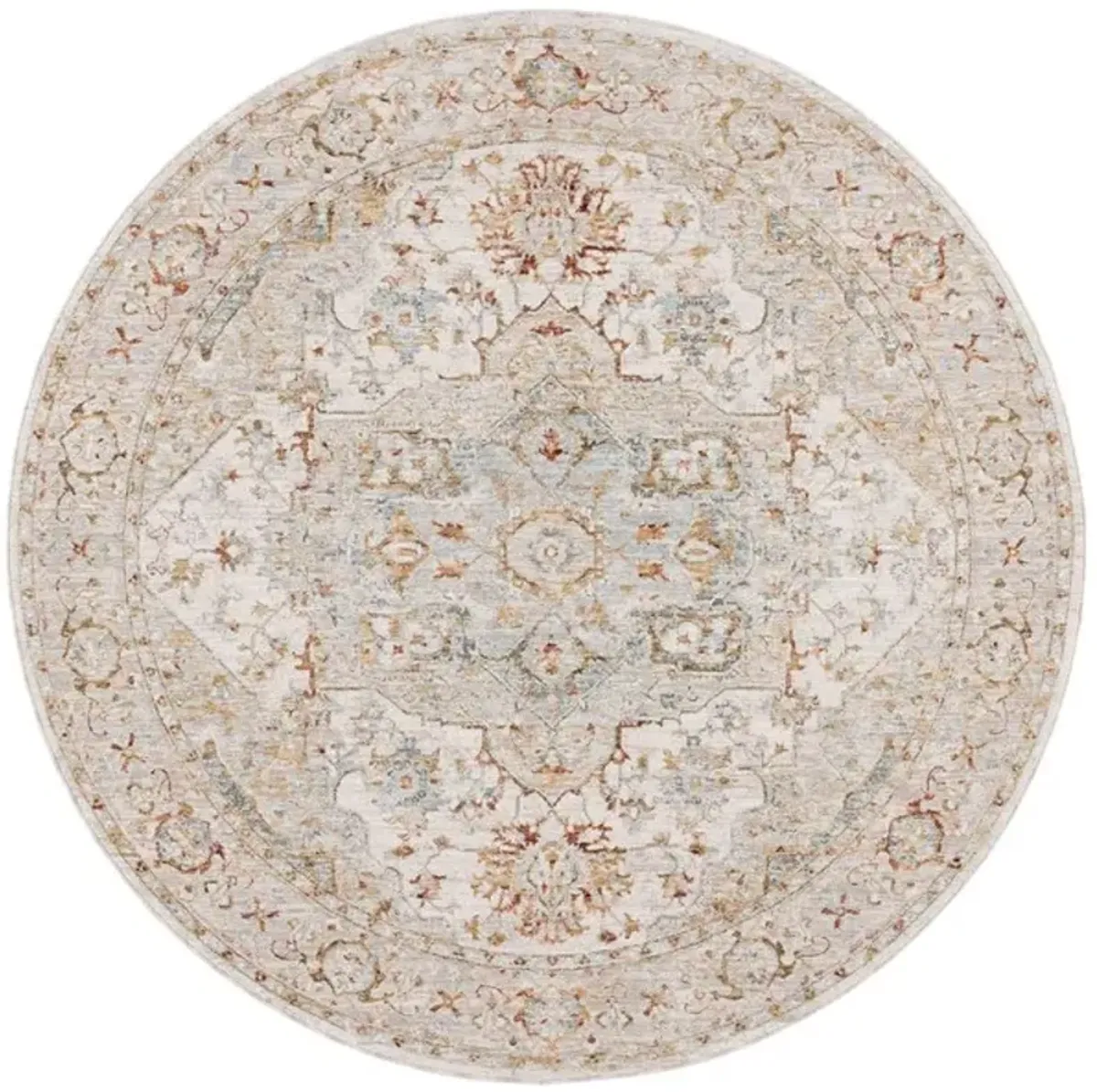 HAMILTON 110 Blue 6'-7' X 6'-7' Round Round Rug