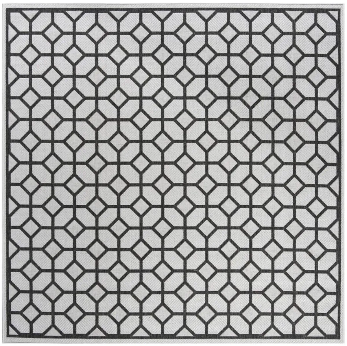 BEACH HOUSE 127 Grey 6'-7' X 6'-7' Square Square Rug