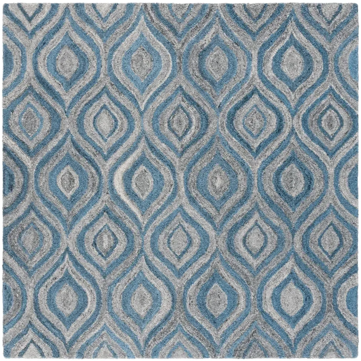 ABSTRACT Hand Tufted 6' x 6' Square area rug