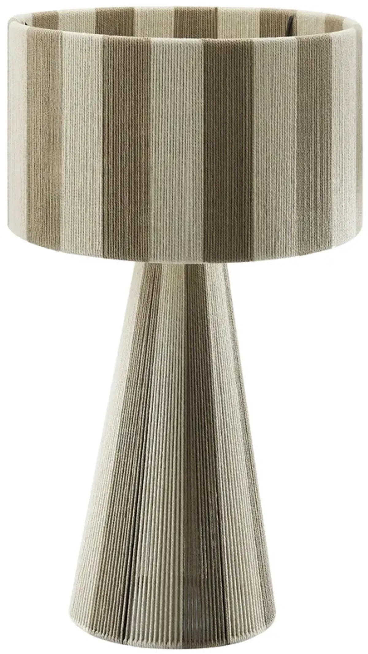Renae Handwoven Cotton Thread Striped Table Lamp