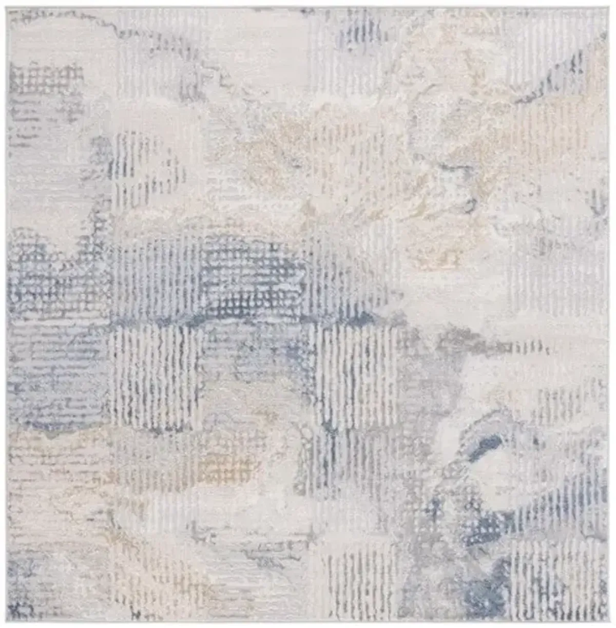 PALMA 350 Blue 6'-7' X 6'-7' Square Square Rug