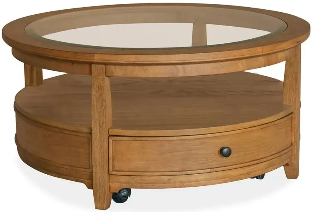 Round Cocktail Table w/Casters
