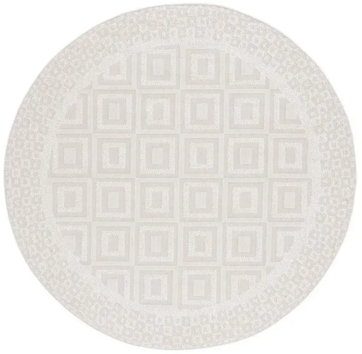 TRENDS 106 Beige 6'-7' X 6'-7' Round Round Rug