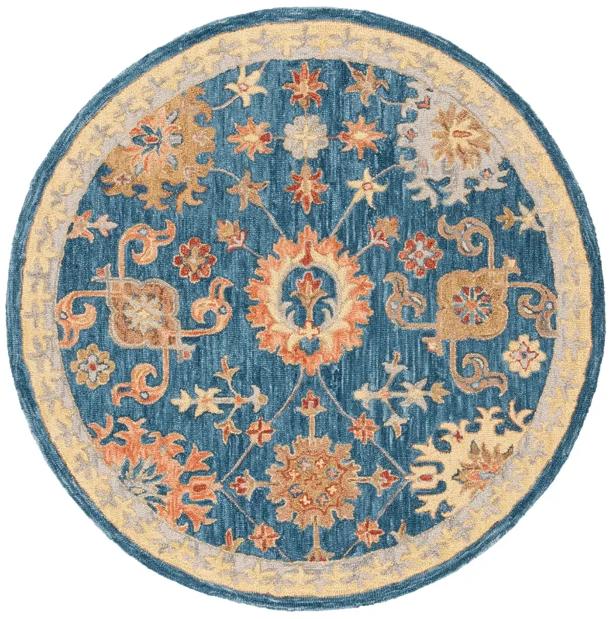 BLOSSOM Hand Tufted 6' x 6' Round area rug