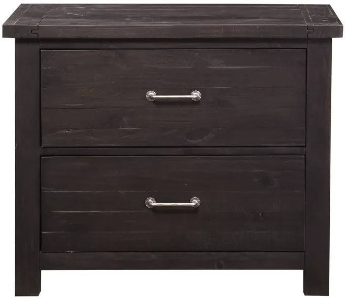 Yosemite Solid Wood Lateral File Cabinet In Cafe