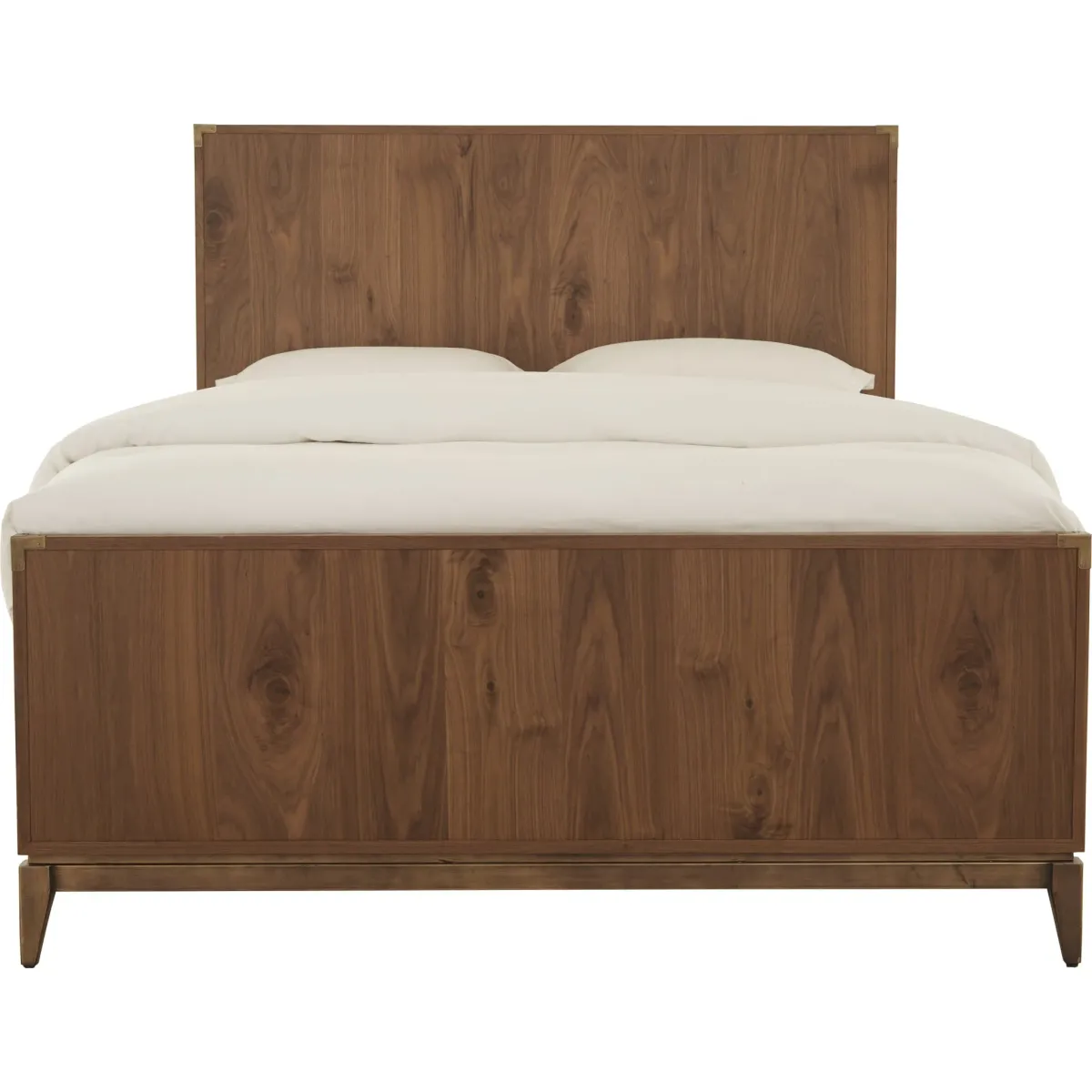 Adler King-Size Panel Bed In Natural Walnut