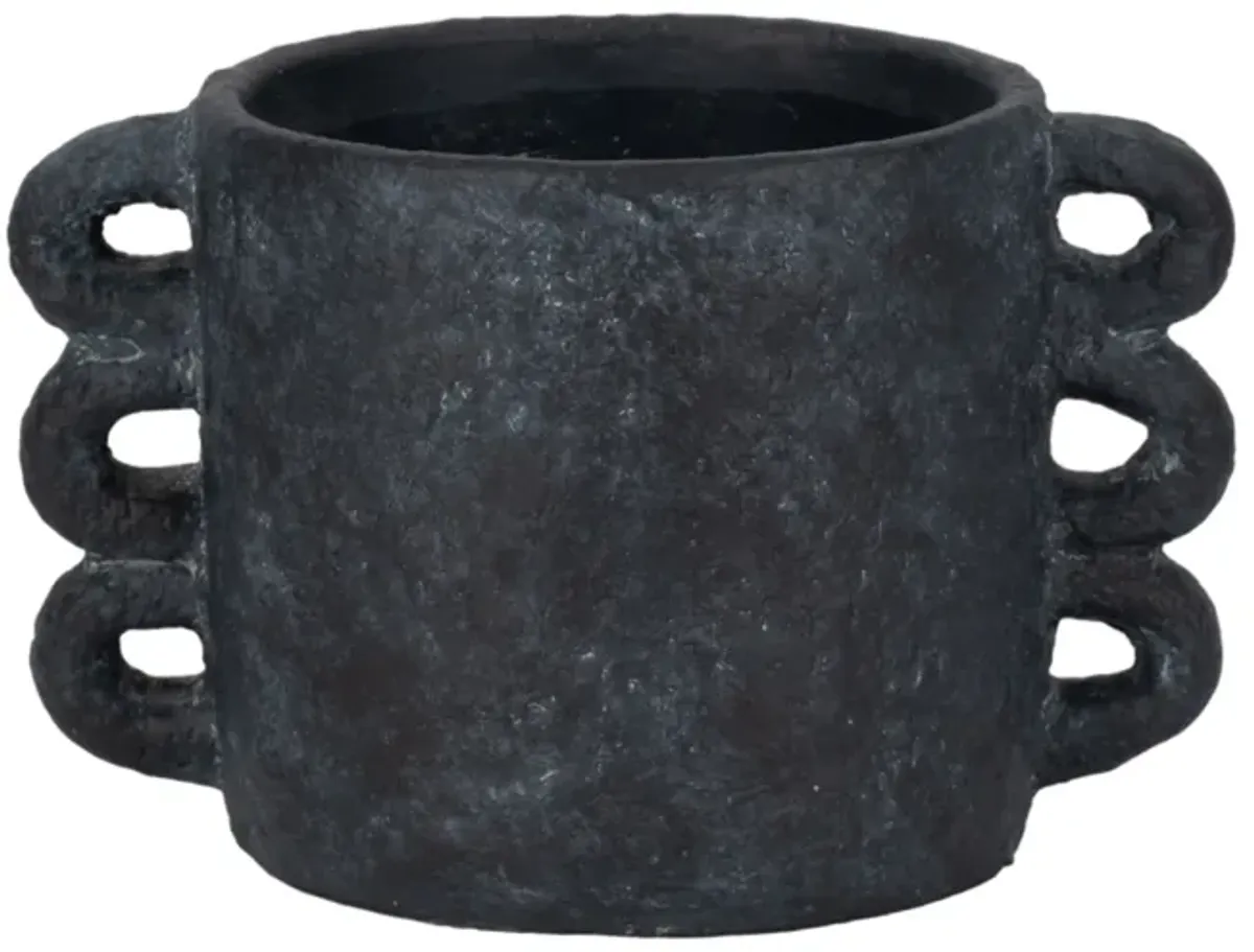 10" Arch Handle Planter, Black