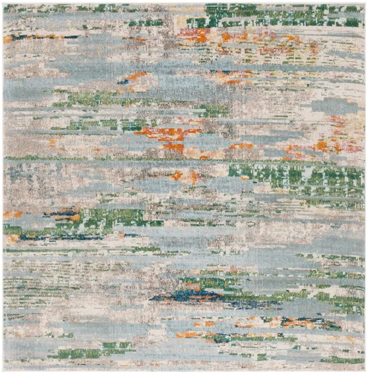 MADISON 419 GREEN  6'-7' x 6'-7' Square Square Rug