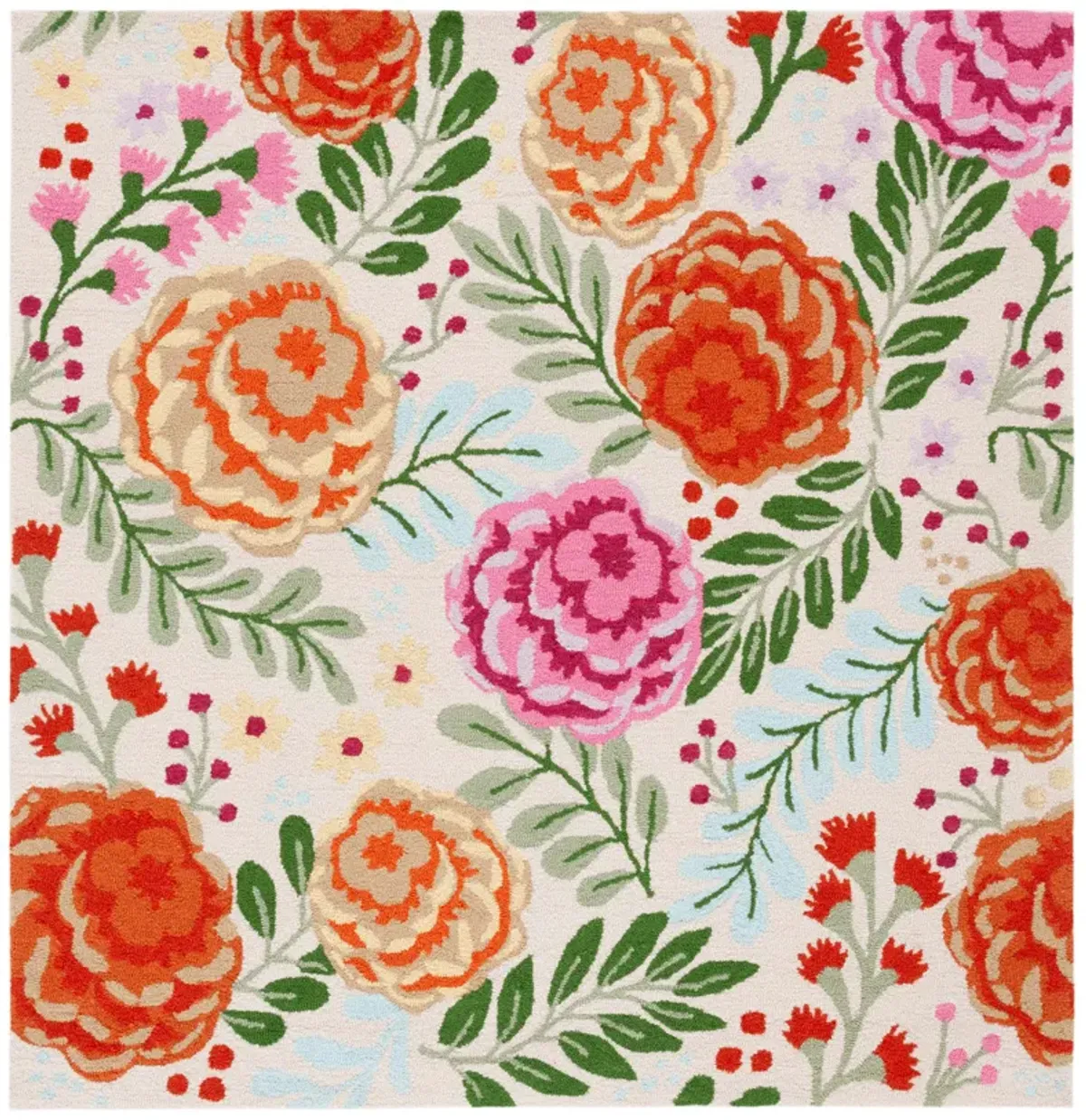 EASY CARE Hand Tufted 6' x 6' Square area rug