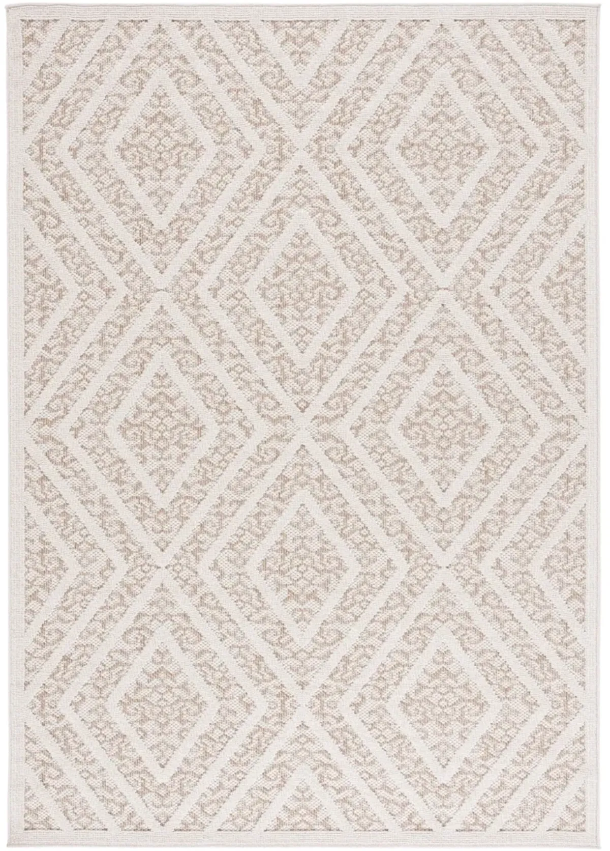 MSRO218 GLOBAL LIGHT BEIGE  4' x 6' Small Rectangle Rug