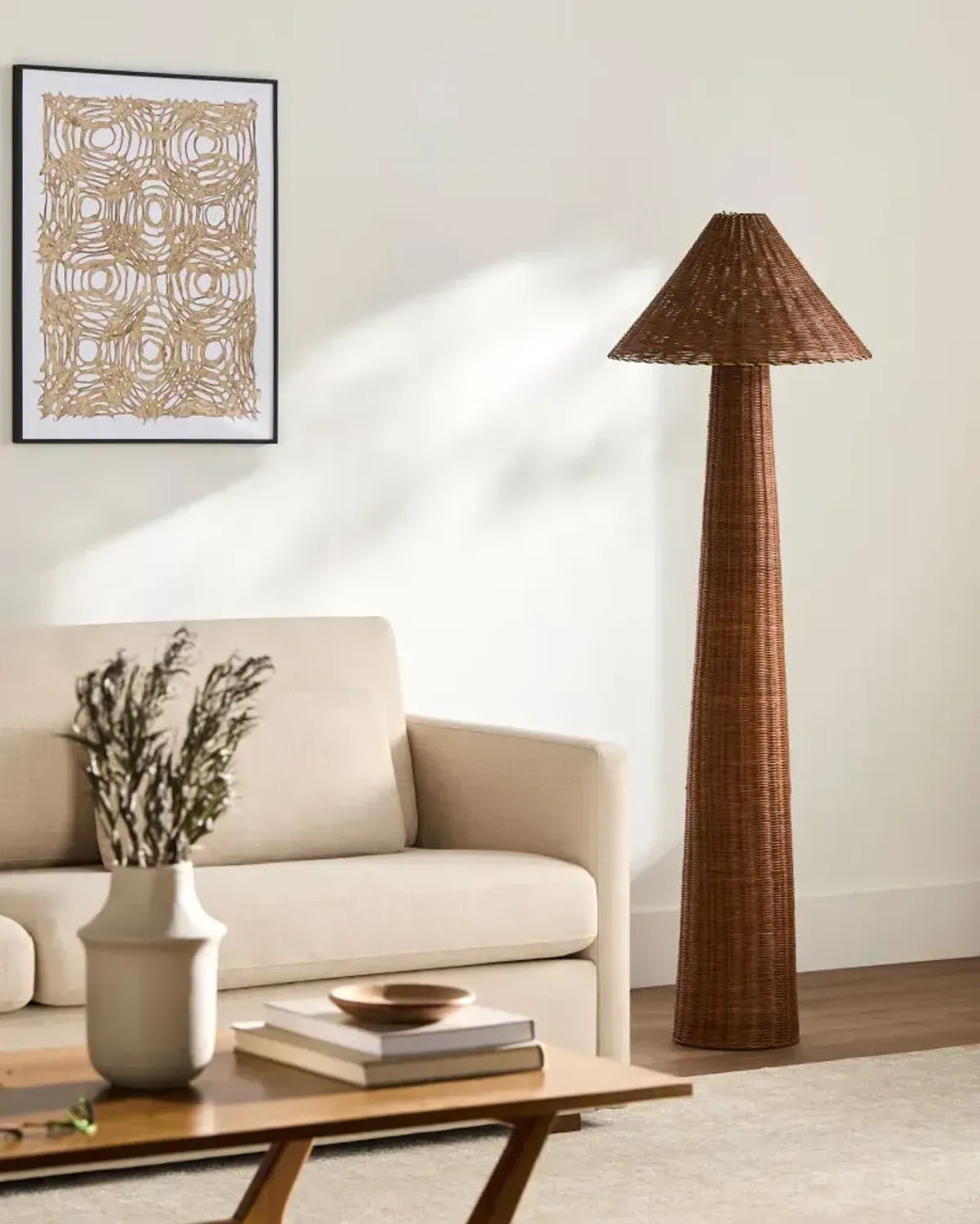 Dunehaven DNH-002 63"H x 20"W x 20"D Accent Floor Lamp