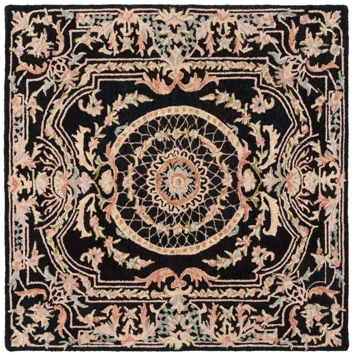 AUBUSSON Hand Tufted 6' x 6' Square area rug