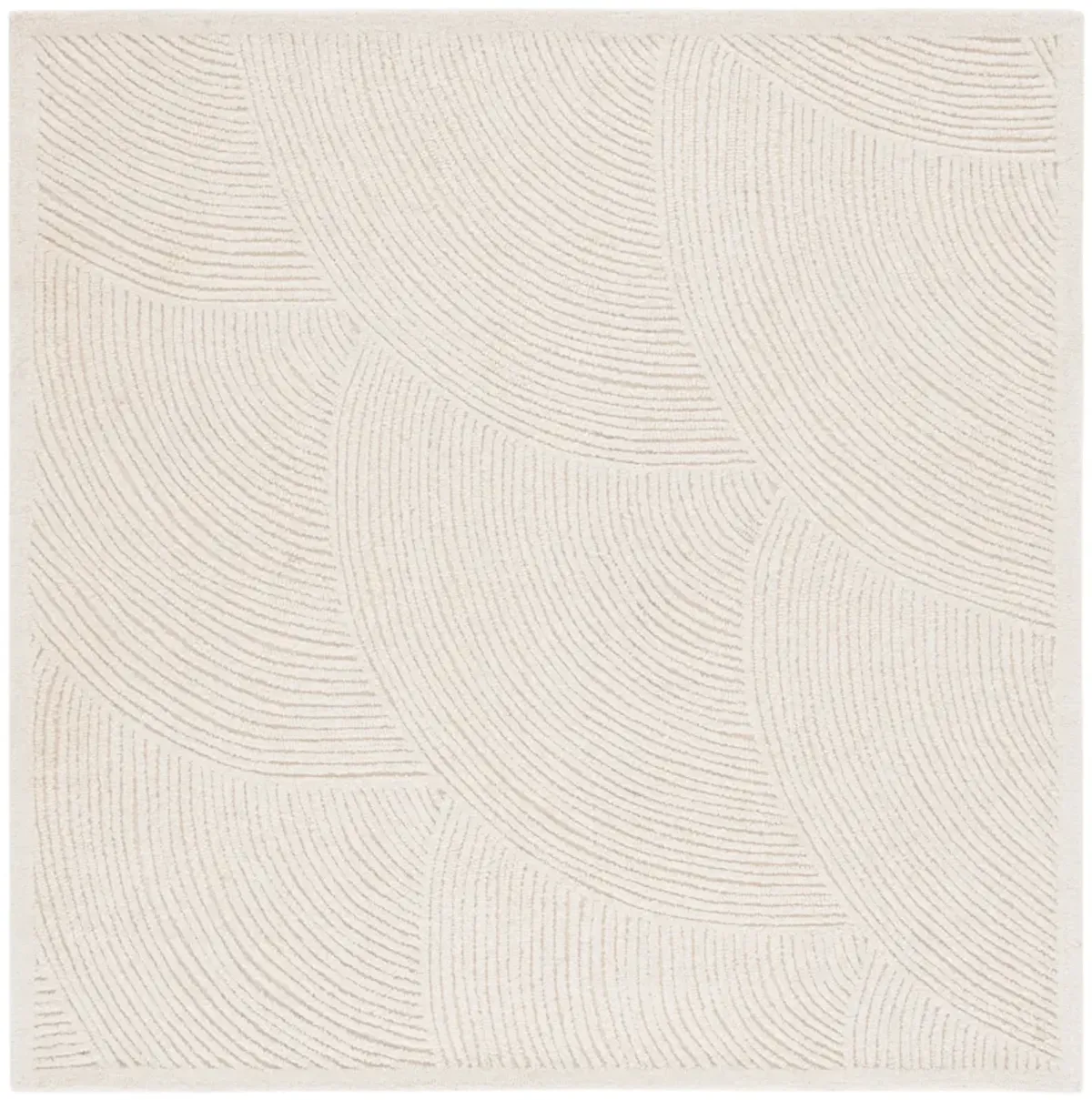 TEXTURAL Hand Tufted 6' x 6' Square area rug