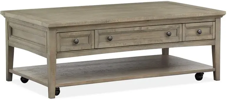 Rectangular Cocktail Table w/Casters