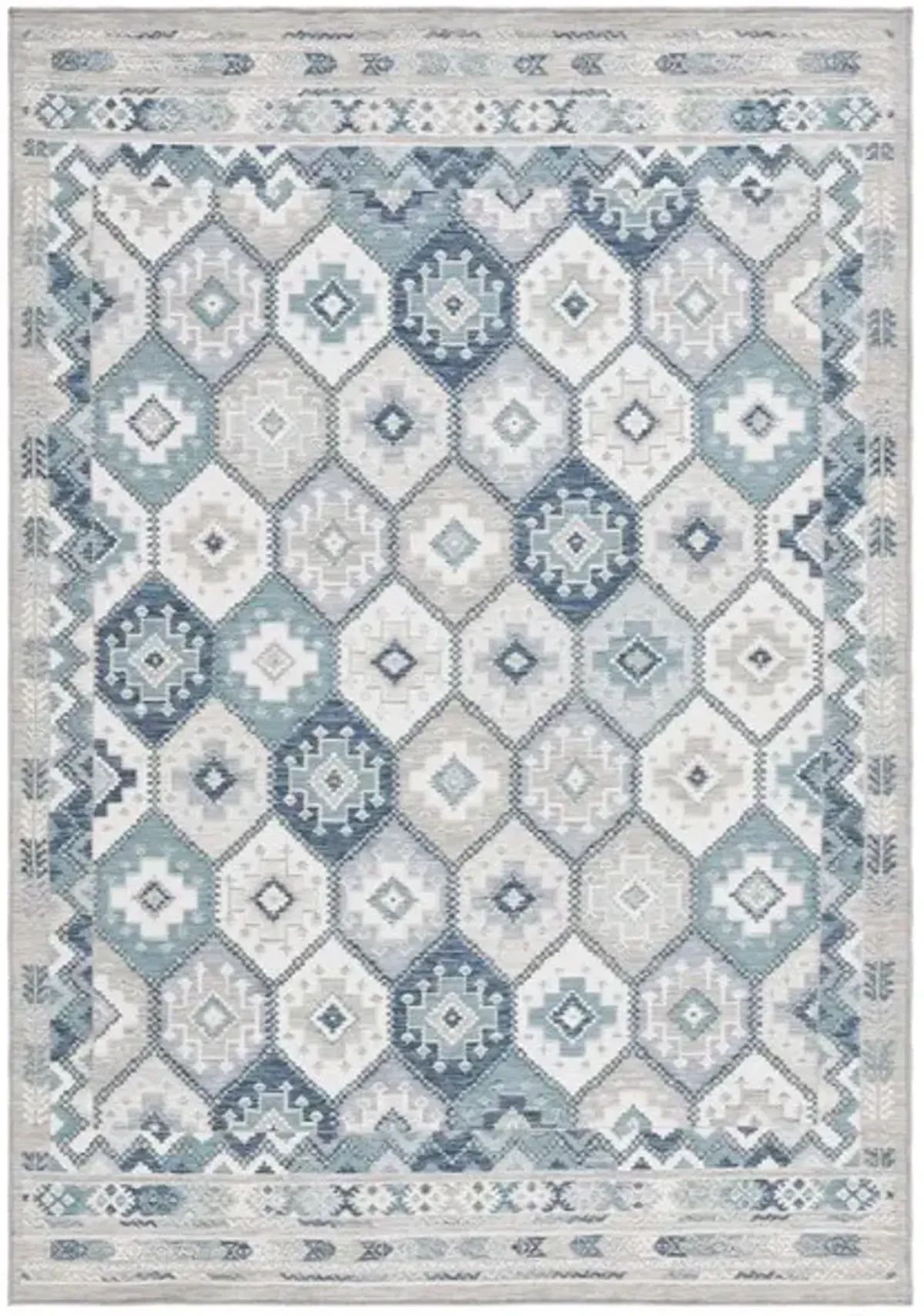 SUNRISE 630 Blue  4' X 5'-7' Small Rectangle Rug