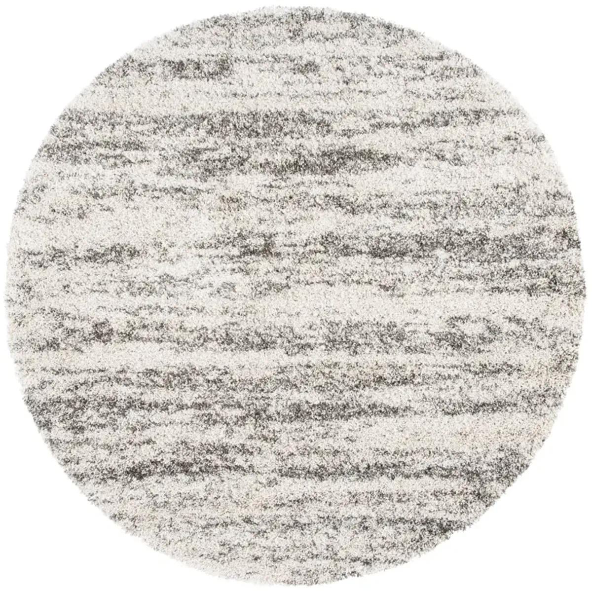 HUDSON SHAG 206 IVORY  5'-3' x 5'-3' Round Round Rug
