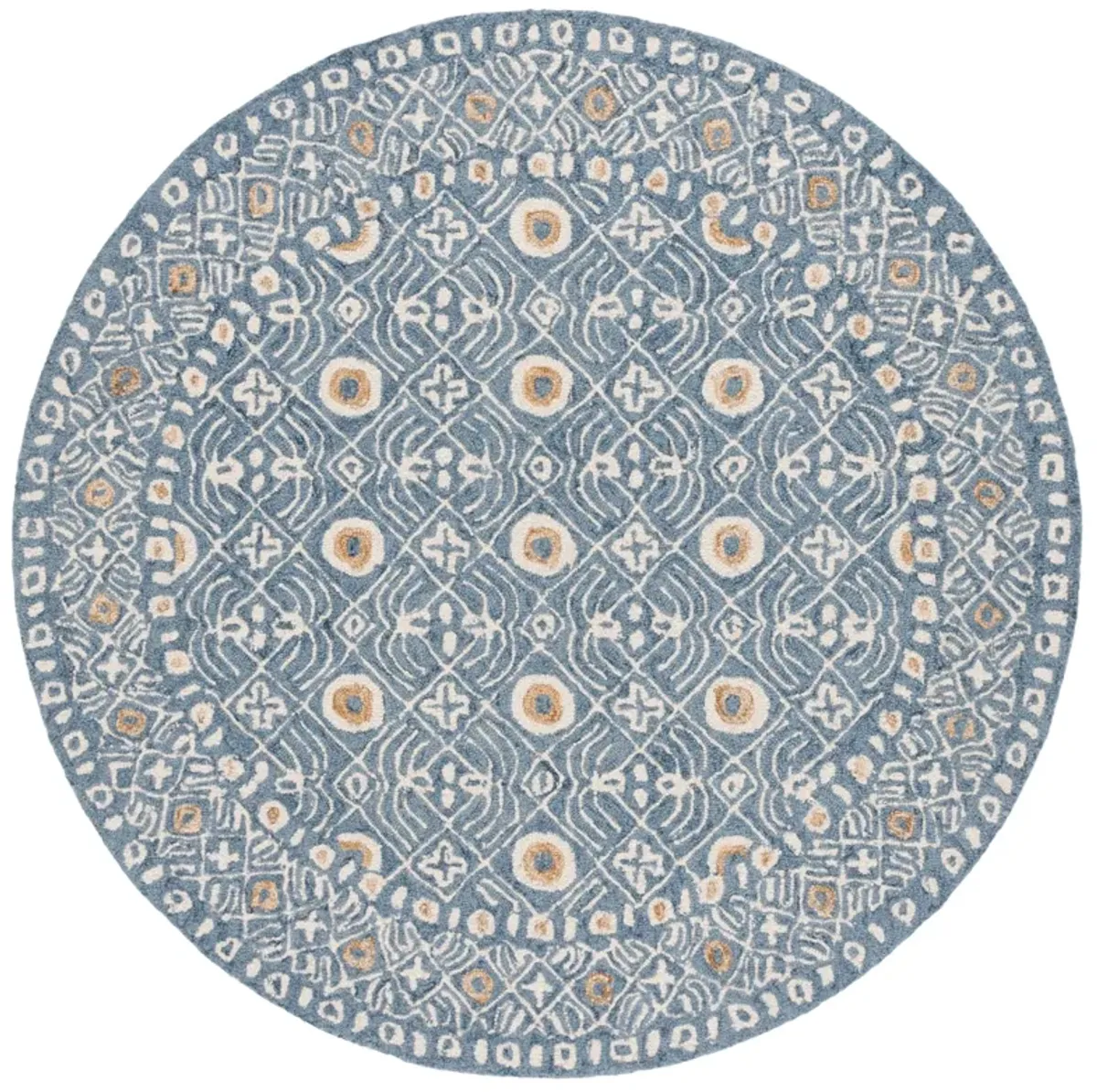 MICRO-LOOP Hand Tufted 5' x 5' Round area rug