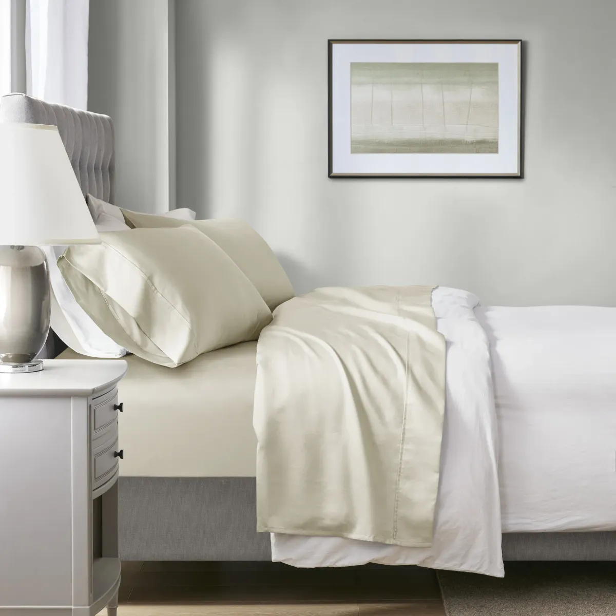 HeiQ Smart Temperature Cotton Blend 4 PC Sheet Set